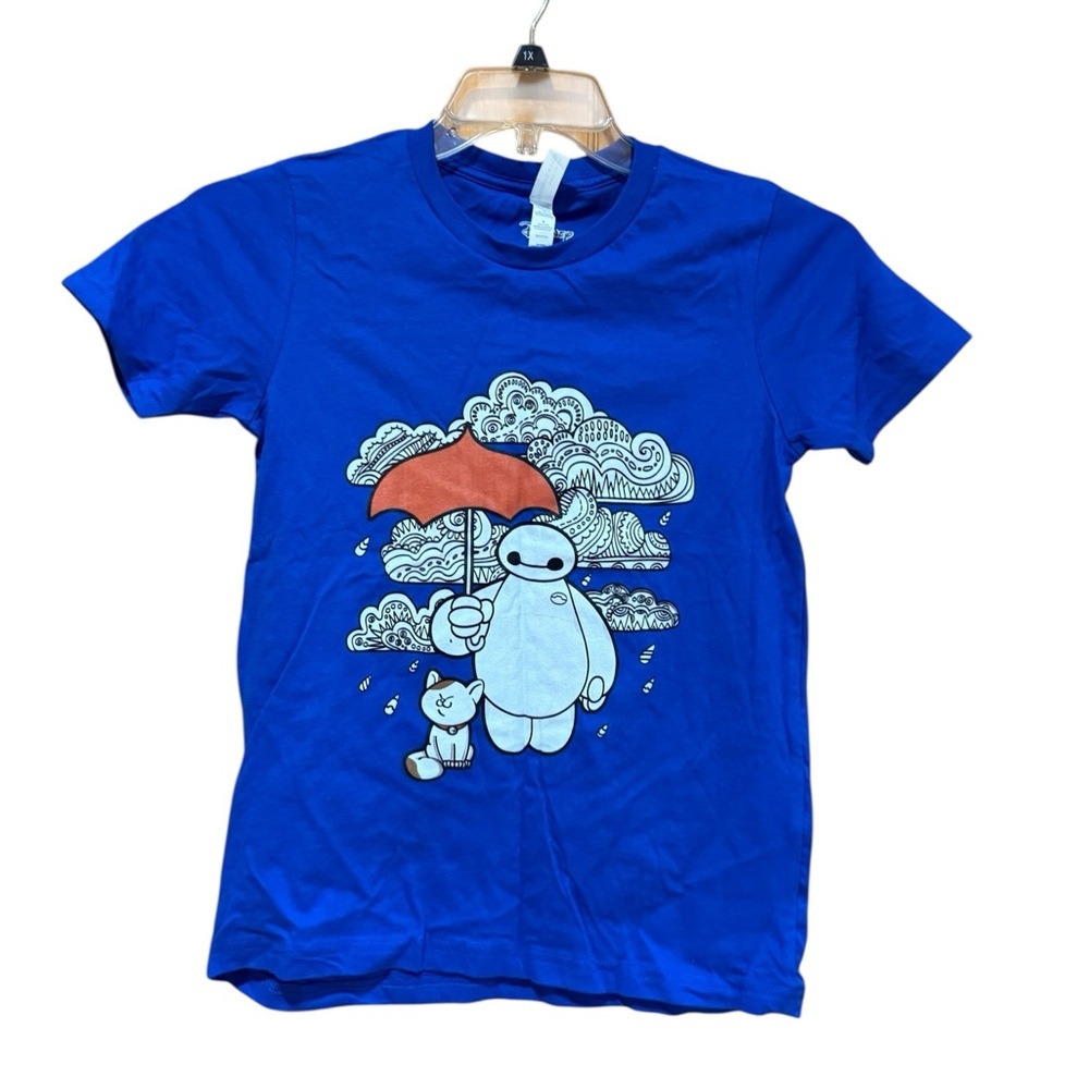 Bella Canvas Blue Baymax Big Hero 6 Disney Kids Shirt XL